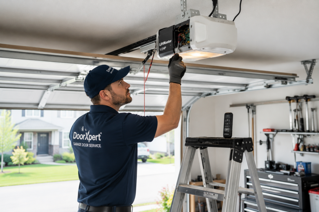 Garage door opener repair and remote programming service in Regina by DoorXpert