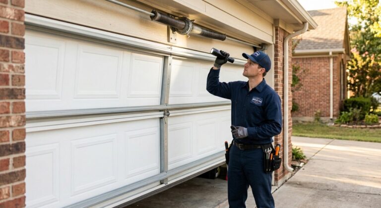 Garage door spring inspection